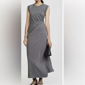 Club Monaco knit faux wrap long sleeveless dress.  Size XS.